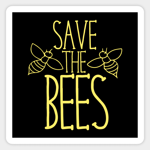 Save the bees Sticker by bubbsnugg